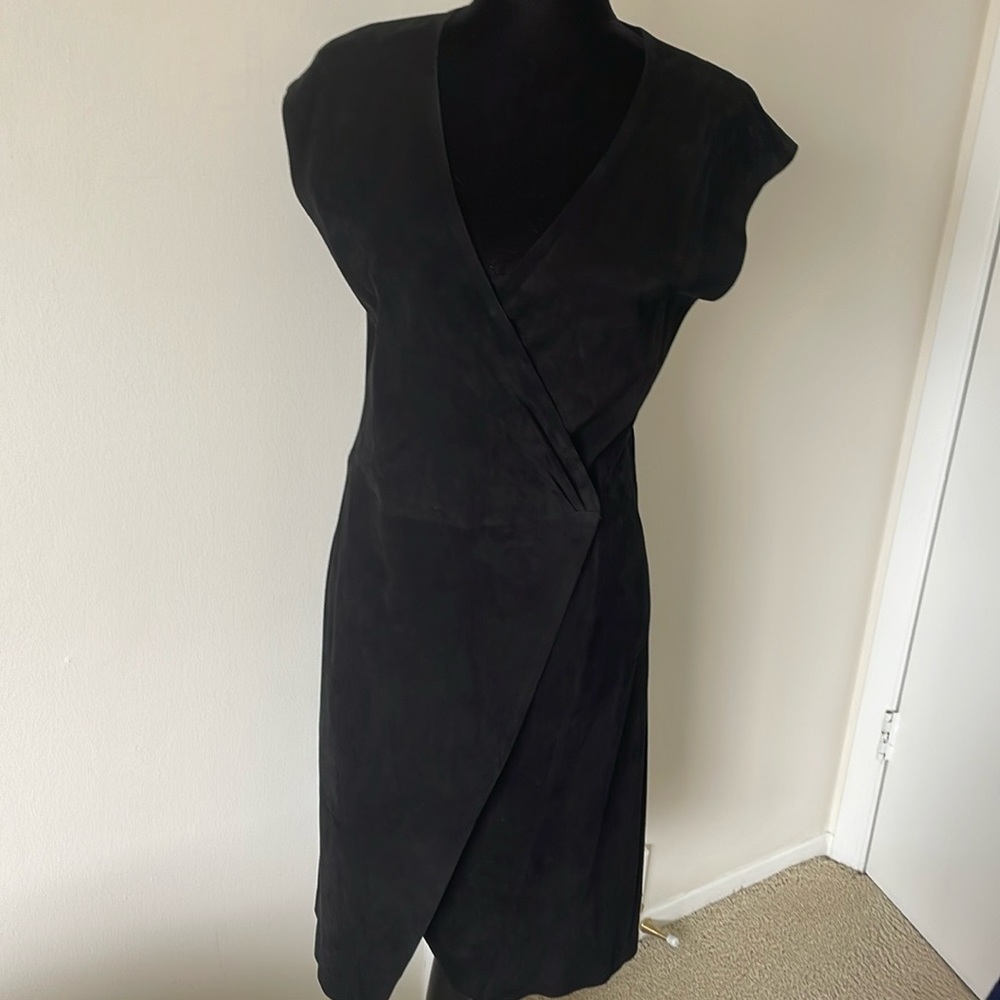100% goat  Suede Sleeveless Dress